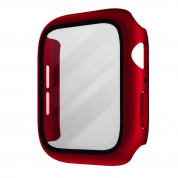 Uniq Nautic Apple Watch Case 44mm - качествен твърд кейс с вграден стъклен протектор за дисплея на Apple Watch 44мм (червен) 1