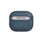 Uniq Terra Genuine Leather Case - кожен кейс (естествена кожа) за Apple Airpods 3 (тъмносин) 1