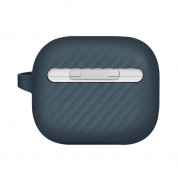 Uniq Vencer Silicone Hang Case - силиконов (TPU) калъф и силиконово въженце за Apple AirPods 3 (тъмносин) 1