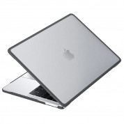 Uniq Venture Hybrid Case - удароустойчив хибриден кейс за MacBook Air 13 (2018-2020), MacBook Air 13 M1 (2020) (черен-прозрачен)