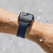 Uniq Aspen Adjustable Braided Band - текстилна каишка за Apple Watch 38мм, 40мм, 41мм (тъмносин) 8