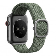 Uniq Aspen Adjustable Braided Band  - текстилна каишка за Apple Watch 38мм, 40мм, 41мм (зелен) 2