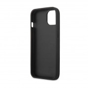 Guess Saffiano PU Leather Hard Case - дизайнерски кожен кейс за iPhone 13 mini (черен) 4