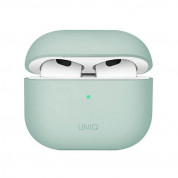 Uniq AirPods 3 Lino Silicone Case - силиконов (TPU) калъф за Apple AirPods 3 (светлозелен)