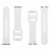 Tactical 797 Silicone Sport Band with Buckle for Apple Watch 42mm, 44mm, 45mm, Ultra 49mm (white) 2