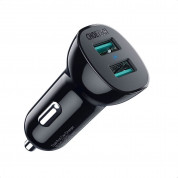 Choetech Dual Quick Charge 3.0 Car Charger 30W - 30W зарядно за кола с два USB изхода и технология за бързо зареждане (черен) 1