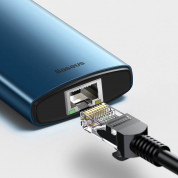 Baseus USB-C Metal Gleam Series 6-in-1 Hub (WKWG000003) - мултифункционален хъб за свързване на допълнителна периферия за устройства с USB-C (син) 12