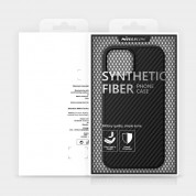 Nillkin Synthetic Fiber Carbon Case - силиконов (TPU) калъф за iPhone 13 mini (черен) 7