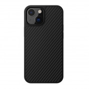 Nillkin Synthetic Fiber Carbon Case - силиконов (TPU) калъф за iPhone 13 mini (черен)