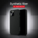 Nillkin Synthetic Fiber Carbon Case - силиконов (TPU) калъф за iPhone 13 (черен) 7