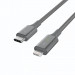 Belkin Boost Charge Smart LED USB-C to Lightning Cable - MFI сертифициран USB-C към Lightning кабел за Apple устройства с Lightning порт (120 см) (сив) 4