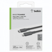 Belkin Boost Charge Smart LED USB-C to Lightning Cable (grey) 4