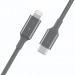 Belkin Boost Charge Smart LED USB-C to Lightning Cable - MFI сертифициран USB-C към Lightning кабел за Apple устройства с Lightning порт (120 см) (сив) 3