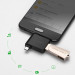 Ugreen USB-A 3.2 Gen 1 female to USB-C and microUSB male OTG Adapter - женски USB 3.2 адаптер към мъжки USB-C и microUSB за мобилни устройства (черен) 9