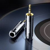 Ugreen Male 3.5mm to Female 6.5mm Audio Adapter - 3.5mm към 6.5mm аудио адаптер (тъмносив) 3