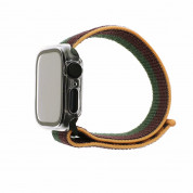 4smarts Full Body Hard Cover - качествен твърд кейс с вграден стъклен протектор за дисплея на Apple Watch 7 41мм (прозрачен) 2