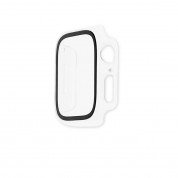 4smarts Full Body Hard Cover - качествен твърд кейс с вграден стъклен протектор за дисплея на Apple Watch 7 41мм (прозрачен) 1