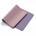 Satechi Dual Sided Eco-Leather Deskmate - дизайнерски кожен пад за бюро (розов-лилав) 5
