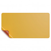 Satechi Dual Sided Eco-Leather Deskmate - дизайнерски кожен пад за бюро (жълт-оранжев) 3