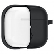 Spigen AirPods 3 Silicone Fit Case - силиконов калъф с карабинер за Apple AirPods 3 (черен) 3