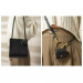 Spigen Cyrill Mini Bag Leather Case - кожен калъф с карабинер за Apple Airpods 3 (черен) 7