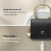 Spigen Cyrill Mini Bag Leather Case - кожен калъф с карабинер за Apple Airpods 3 (черен) 6
