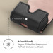 Spigen Cyrill Mini Bag Leather Case - кожен калъф с карабинер за Apple Airpods 3 (черен) 2