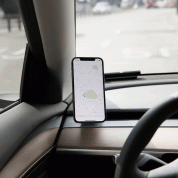 Spigen OneTap Tesla Model Y/3 Magnetic Dashboard Car Mount - магнитна поставка за кола съвместима с таблото на Tesla автомобили за iPhone с Magsafe (черен) 10