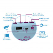 Lexibook Disney Frozen II Bluetooth Speaker with Radio - безжичен блутут спийкър с FM радио, USB порт и microSD слот (светлосин) 2
