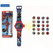 Lexibook Spider-Man Children's Projection Watch with 20 Images - детски часовник със силиконова каишка и проектор (син-червен) 1