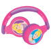 Lexibook Disney Princess Bluetooth & Wired Foldable Headphones - безжични слушалки подходящи за деца (розов) 3