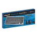 Infapower Compact Bluetooth Keyboard - безжична блутут клавиатура за компютри и таблети с Bluetooth (сребрист-черен) 2