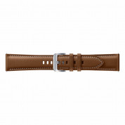 Samsung Stitch Leather Band ET-SLR84LAE - оригинална кожена каишка за Samsung Galaxy Watch и всеки часовник с 22мм захват (кафяв) 2