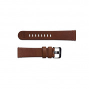 Samsung Essex Leather Band 22mm (GP-R805BREECAB) - оригинална кожена каишка за Samsung Galaxy Watch, Huawei Watch, Xiaomi, Garmin и други часовници с 22мм захват (кафяв) 2