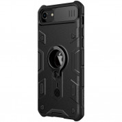 Nillkin CamShield Armor Hard Case - хибриден удароустойчив кейс с пръстен против изпускане за iPhone SE (2020), iPhone 8, iPhone 7 (черен) 1