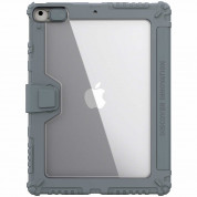 Nillkin Bumper PRO Protective Stand Case - удароустойчив хибриден кейс за iPad 9 (2021), iPad 8 (2020), iPad 7 (2019) (тъмносив) 1