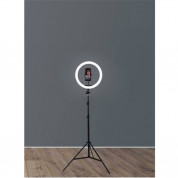 Vidlok Selfie Ring Light 12'' - LED лампа с трипод и държач за смартфони (черен) 1