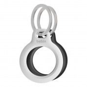 Belkin Secure Holder with Key Ring 2 Pack - комплект от 2 броя надеждни ключодържатели за Apple AirTag (черен-бял)