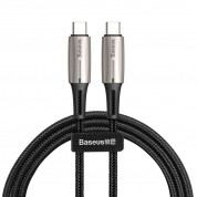Baseus Water Drop USB-C to USB-C Cable PD 2.0 60W (CATGH-J09) (100 cm) (black)