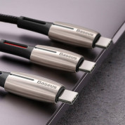 Baseus Water Drop USB-C to USB-C Cable PD 2.0 60W (CATGH-J09) - кабел с въжена оплетка за устройства с USB-C порт (100 см) (черен) 10