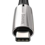 Baseus Water Drop USB-C to USB-C Cable PD 2.0 60W (CATGH-J09) - кабел с въжена оплетка за устройства с USB-C порт (100 см) (черен) 1