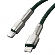 Baseus Cafule Metal Series USB-C to Lightning Cable PD 20W (CATLJK-A06) (100 cm) (green) 3