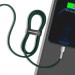 Baseus Cafule Metal Series USB-C to Lightning Cable PD 20W (CATLJK-A06) - USB-C към Lightning кабел за Apple устройства с Lightning порт (100 см) (зелен) 8