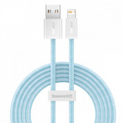 Baseus Dynamic Fast Charging Lightning to USB Cable 2.4A (CALD000403) - USB към Lightning кабел за Apple устройства с Lightning порт (100 см) (син)