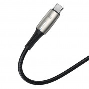 Baseus Water Drop USB to USB-C Cable Super Charge 66W (CATSD-M01) - кабел с въжена оплетка за устройства с USB-C порт (100 см) (черен) 4