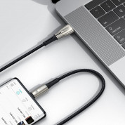Baseus Water Drop USB to USB-C Cable Super Charge 66W (CATSD-M01) - кабел с въжена оплетка за устройства с USB-C порт (100 см) (черен) 8