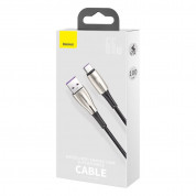 Baseus Water Drop USB to USB-C Cable Super Charge 66W (CATSD-M01) - кабел с въжена оплетка за устройства с USB-C порт (100 см) (черен) 16