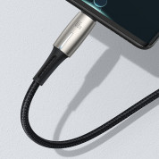 Baseus Water Drop USB to USB-C Cable Super Charge 66W (CATSD-M01) - кабел с въжена оплетка за устройства с USB-C порт (100 см) (черен) 6