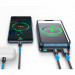 Joyroom Magnetic Wireless Quick Charging Power Bank 10000 mAh - преносима външна батерия с USB-C порт, USB-A изход и безжично зареждане с MagSafe (черен) 2
