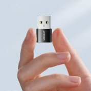 Joyroom Adapter USB-A to USB-C - комплект два броя адаптери от USB-A мъжко към USB-C женско (2 броя)(черен) 5